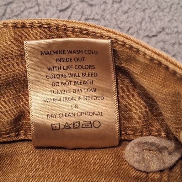 Altar'd State Women Brown Denim Cargo Straight Button-Roll-Up-Leg Size 27 - Picture 9 of 16